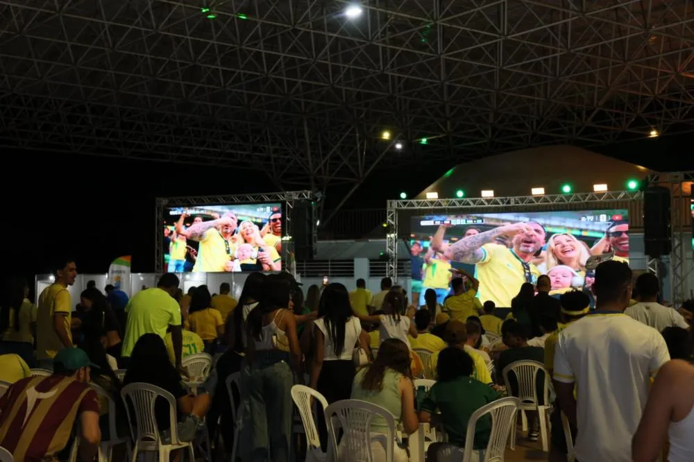 Torcedores palmenses podem assistir ao jogo no Espaço Cultural e no CEU das Artes – Foto: Francisco Barros / Prefeitura de Palmas