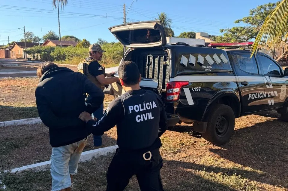 Polícia Civil prende jovem de 19 anos investigado por ameaças e porte ilegal de arma em Barrolândia (TO)