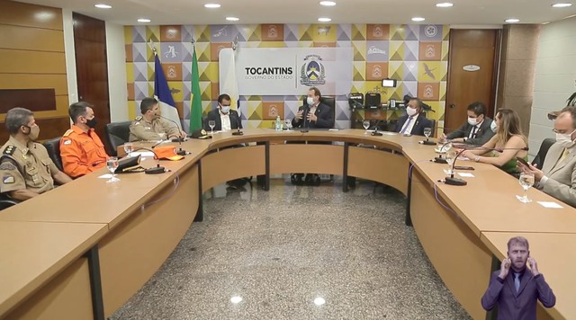 Anúncio foi realizado durante live nas redes sociais em homenagem ao Dia do Soldado — Foto: Reprodução/Governo do Tocantins