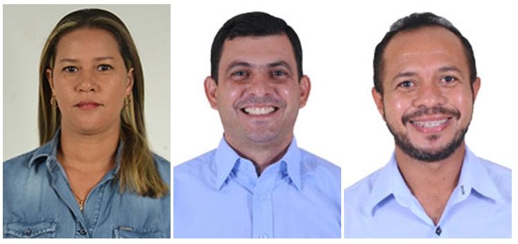 Tony Andrade, Soares Filho e Joelma dos Luzimangues – Foto: Montagem / Agência Tocantins