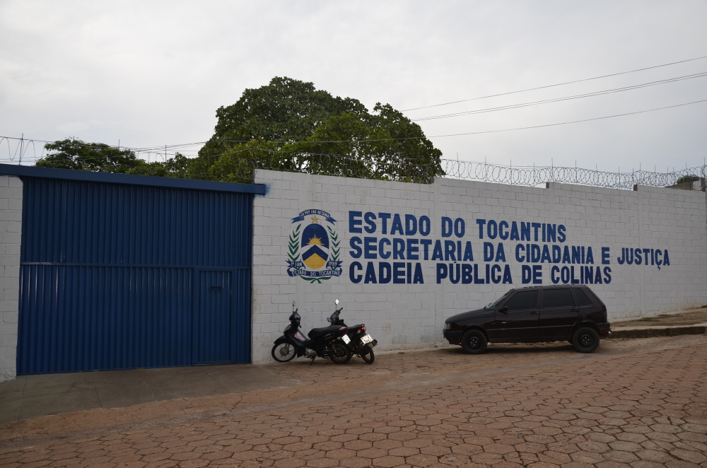 Os criminosos foram colocados à disposição do poder judiciário na carceragem da Cadeia Pública de Colinas do Tocantins - Foto: Lauane dos Santos/Governo do Tocantins