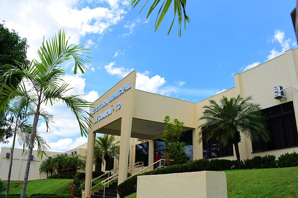 Edifício sede da Prefeitura de Guaraí — Foto: Guaraí/Divulgação