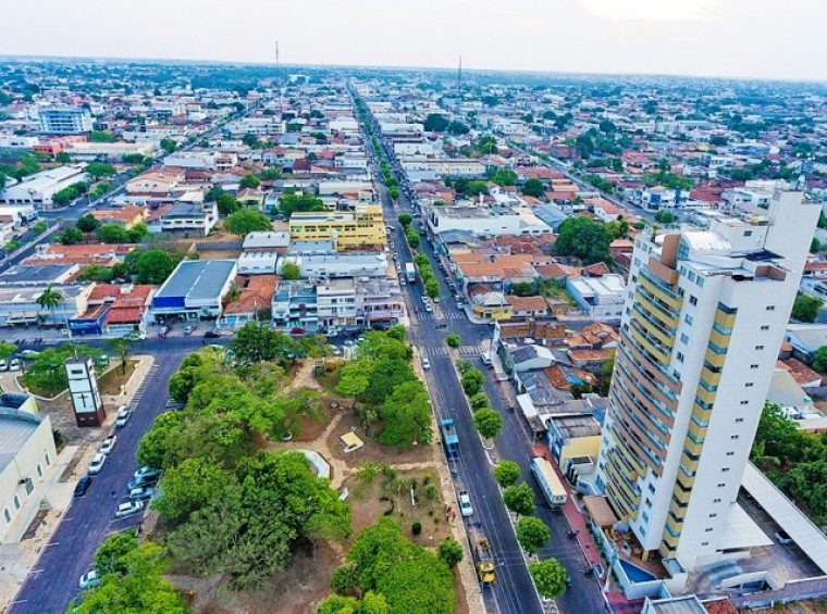 Vista aérea da área central de Gurupi - Foto: Divulgação 