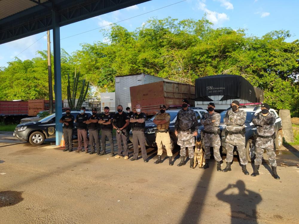 Forças integradas para o inicio da Operação Horus – Foto: Divulgação/SSPTO