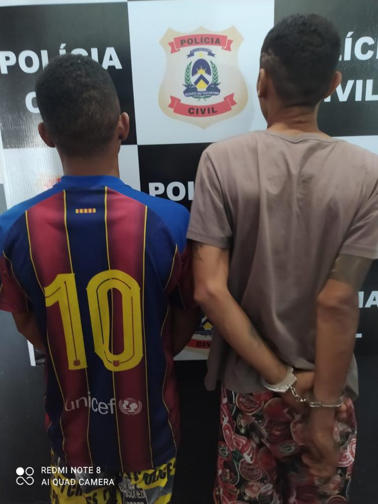 Homens presos durante ação da Polícia Civil do Tocantins – Foto: DICOM SSP TO