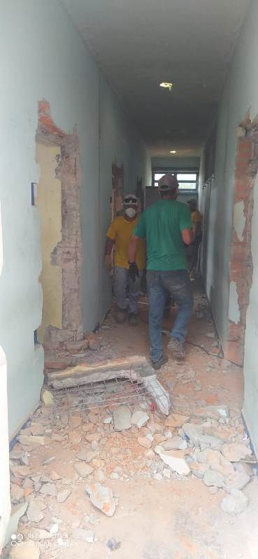 Custodiados trabalham na reforma da antiga Cadeia Pública de Lajeado, que abrigará sede administrativa da APA Serra do Lajeado – Foto: Naturatins/Divulgação