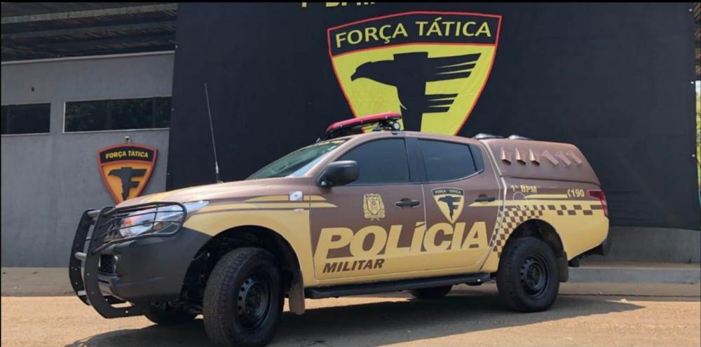 Homem com mandado de prisão em aberto morre durante confronto com a Força Tática em Gurupi — Foto: Divulgação/Polícia Militar