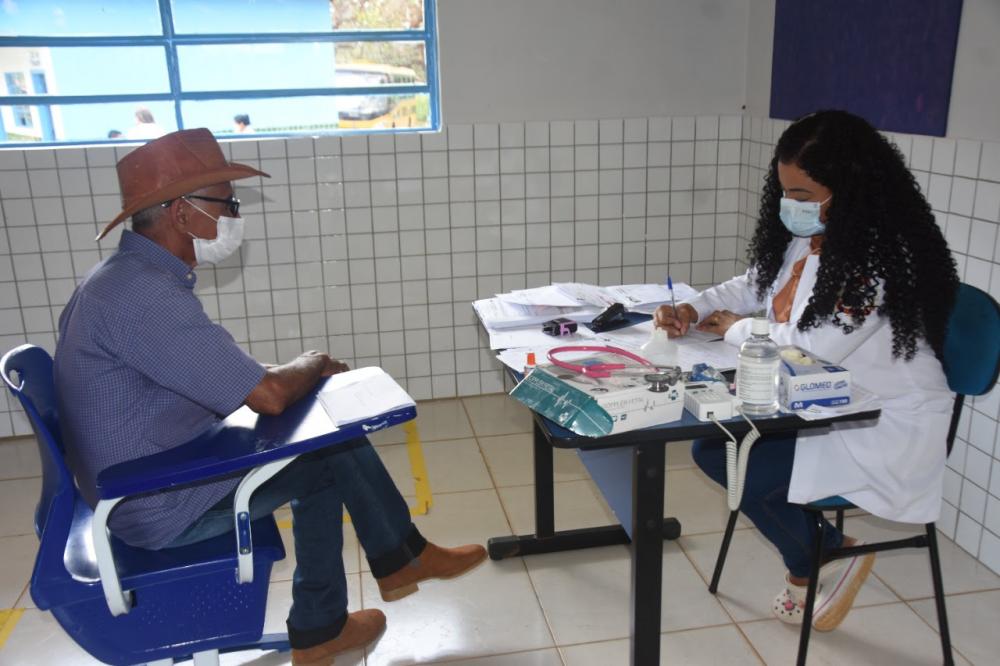 A ação que potencializa a prevenção de doenças, tem como expectativa atender aproximadamente 400 pessoas - Foto: Dornil Sobrinho/Secom Porto Nacional