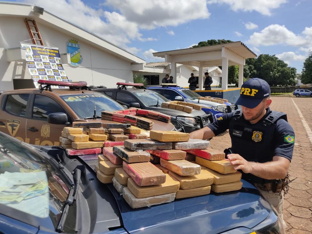 Drogas foram apreendidas em operação conjunta — Foto: PRF/Divulgação