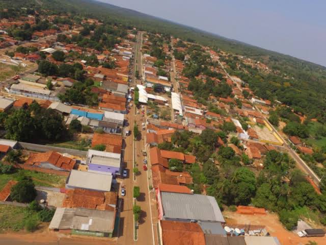 Vista aérea da cidade de Goiatins que fica localizada na região Norte do Tocantins — Foto: Divulgação