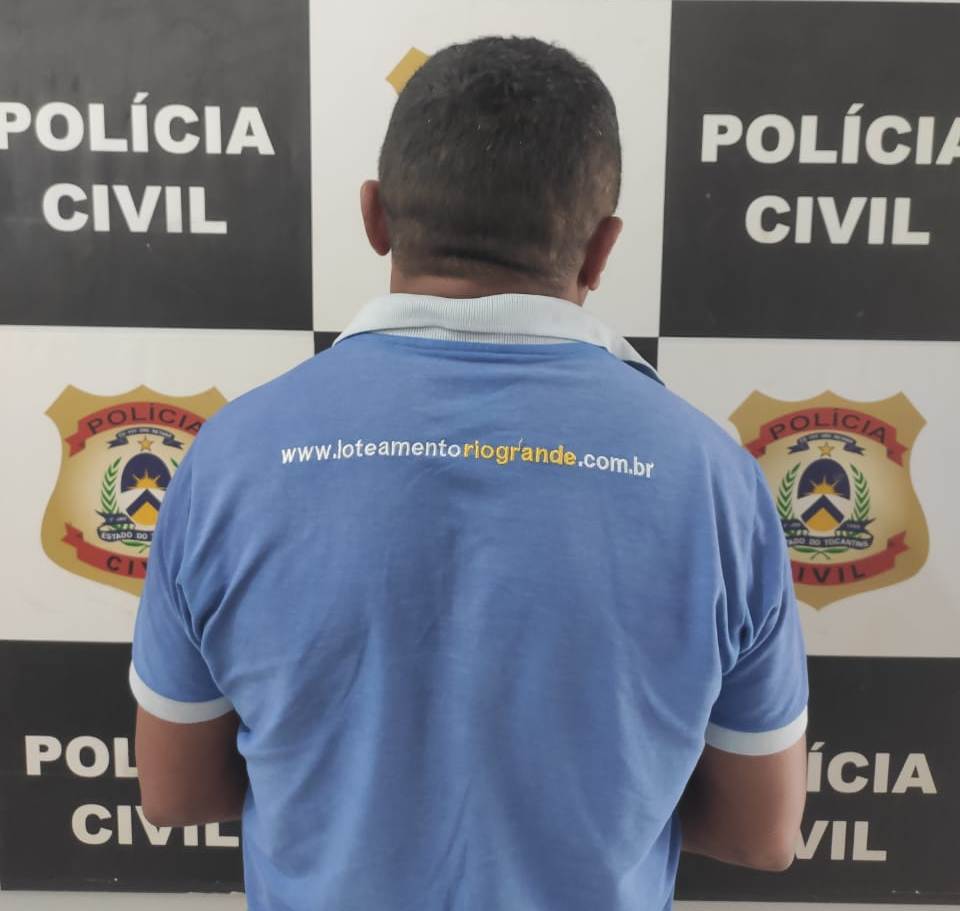 Criminoso estava foragido da justiça desde o ano de 2018, e foi localizado e preso em Gurupi, durante ação da Polícia Civil – Foto: Divulgação / SSPTO 