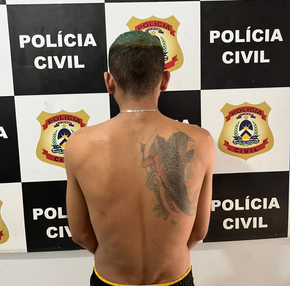 Suspeito de praticar tentativa de homicídio é preso pela Polícia Civil em Gurupi – Foto: Divulgação / SSPTO 