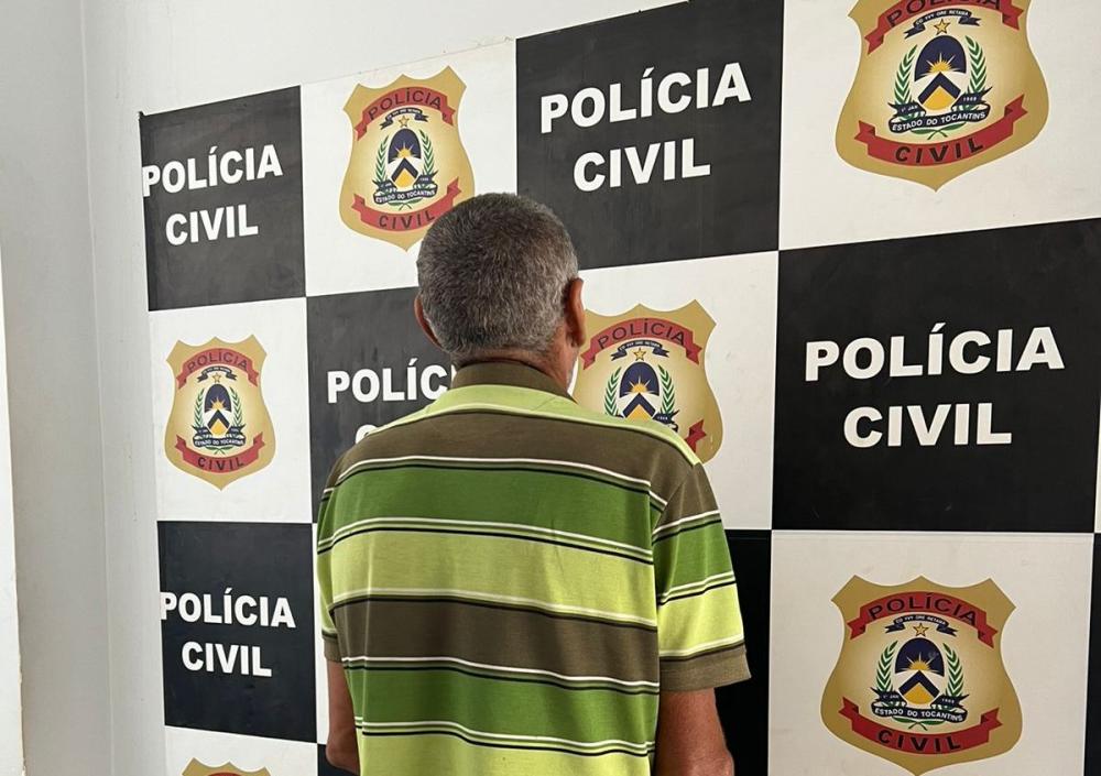 Homem foi preso em cumprimento a mandado de prisão preventiva – Foto: Divulgação / SSPTO 