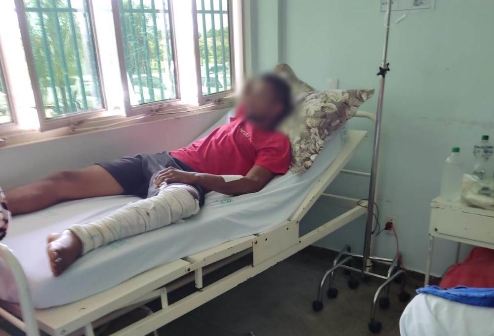 O criminoso foi localizado e preso dentro do Hospital Regional de Miracema HRM onde estava internado aguardado passar por um procedimento cirúrgico – Foto: Agência Tocantins