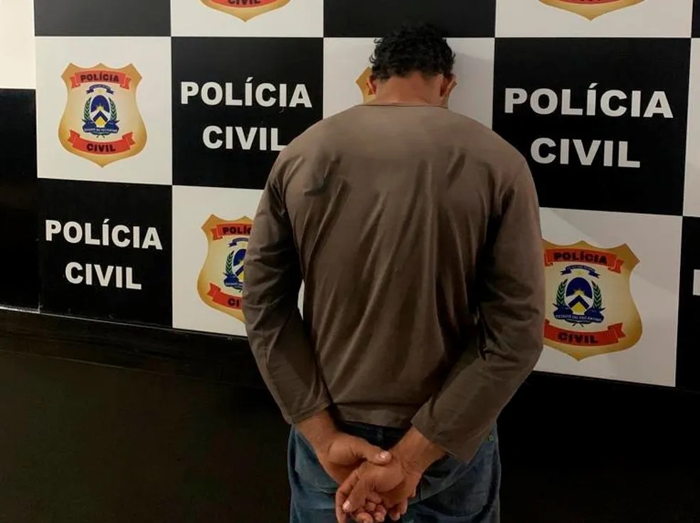 Suspeito se apresentou à delegacia de Araguatins dias depois e ficou em silêncio — Foto: Divulgação/Polícia Civil
