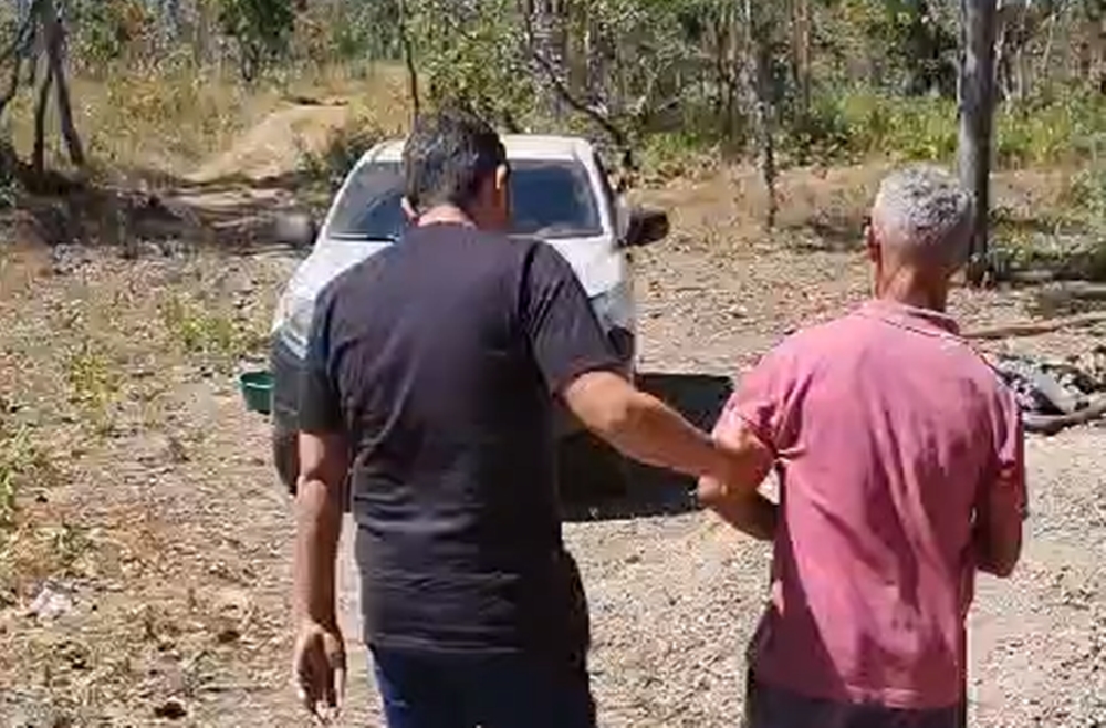 Homem foi localizado e preso nas proximidades de um Assentamento na zona rural de Novo Acordo – Foto: Divulgação / SSPTO