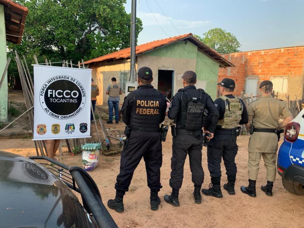 Os mandados foram cumpridos pela equipe da FICCO em Miracema do Tocantins –– Foto: Divulgação / PF
