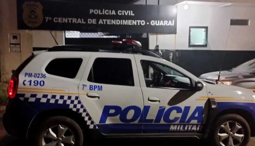 Polícia Militar prende jovem de 22 anos por suspeita de estupro em Guaraí — Foto: Divulgação/Polícia Militar