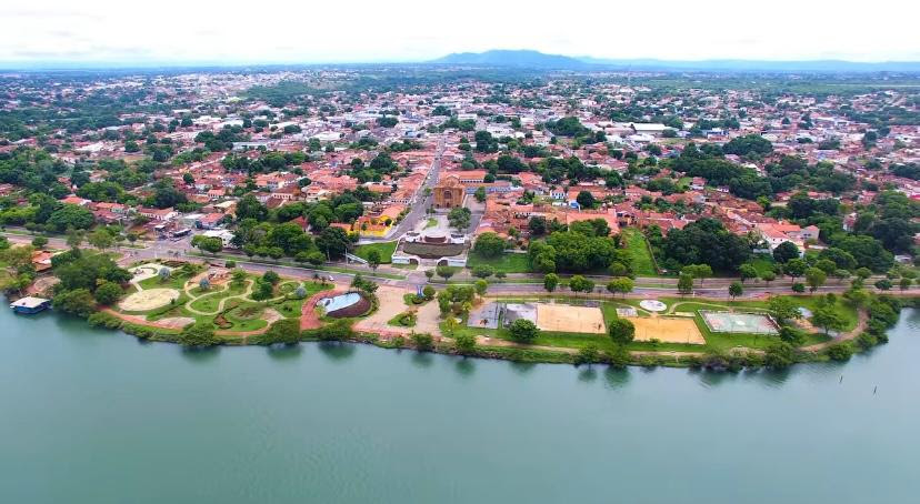Vista aérea da orla de Porto Nacional - Foto: Divulgação/Secretaria Municipal da Comunicação