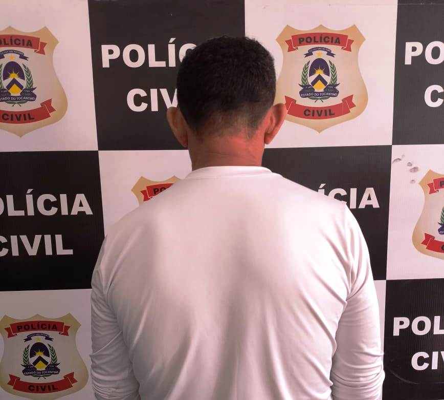 Homem foi capturado na residência onde morava em Porto Nacional – Foto: Divulgação / SSPTO