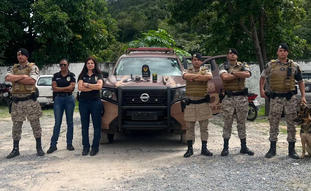  A ação contou com apoio da Polícia Militar do Tocantins - Foto: Divulgação/PC-TO
