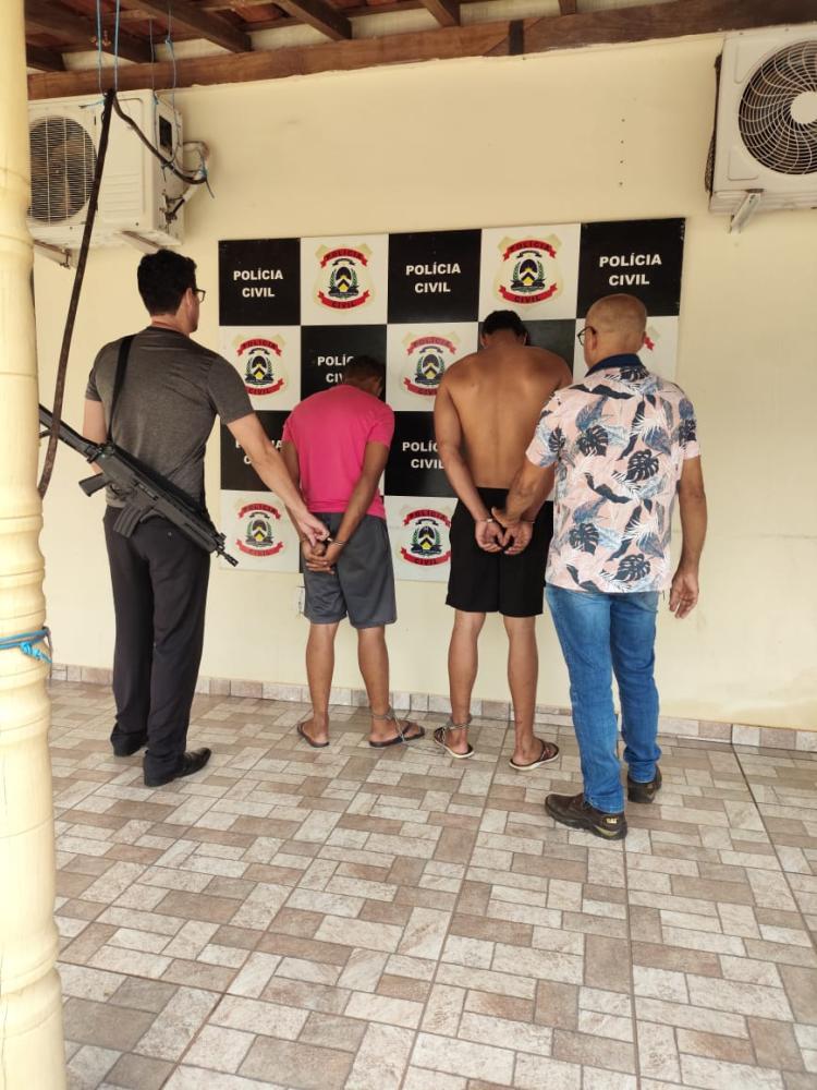  Suspeitos foram presos na última sexta-feira, 12, em Colinas do Tocantins. - Foto: Divulgação SSP/TO 
