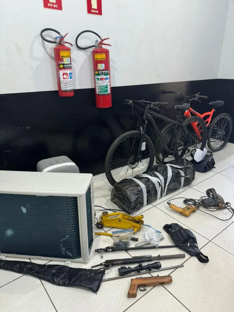 Diversos objetos foram recuperados pela Polícia Civil nesta quinta-feira, em Porto Nacional. - Foto: DICOM SSP TO 