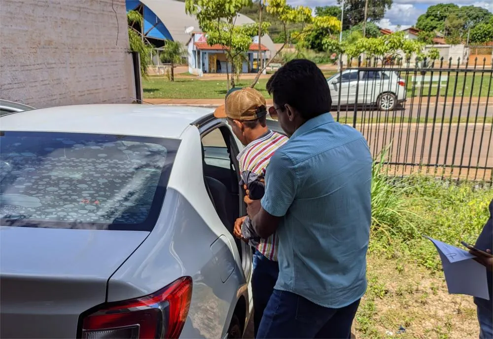 Homem foi preso mediante o cumprimento de um mandado de prisão preventiva – Foto: Divulgação / SSPTO