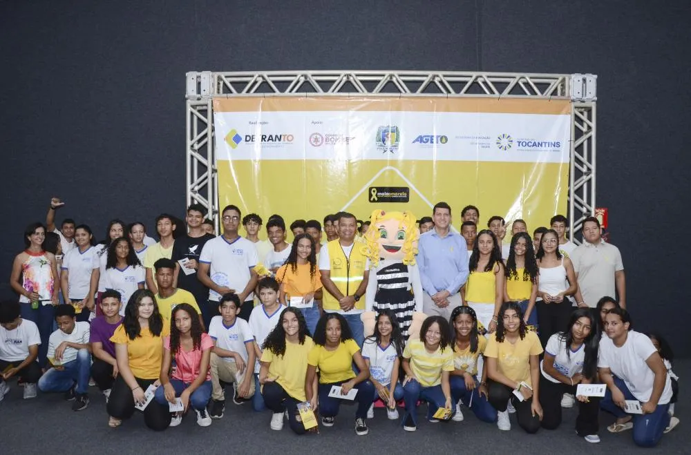  Estudantes da rede pública de ensino participaram da abertura – Foto: Felix Carneiro/Governo do Tocantins