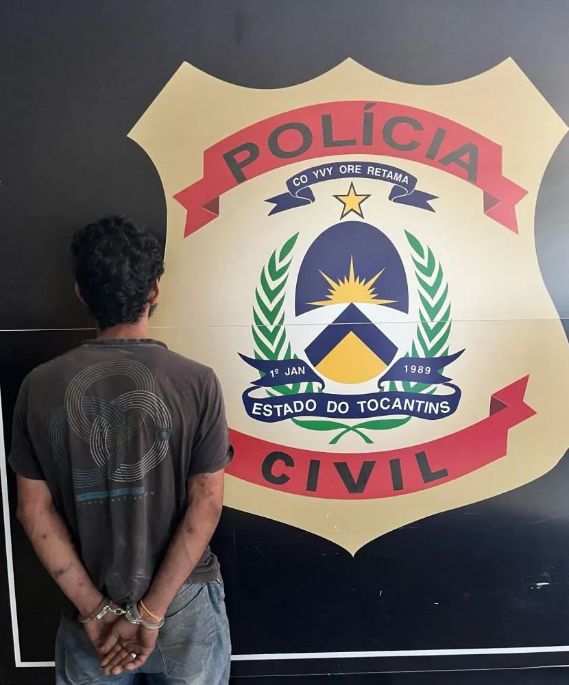 Homem foi preso por meio de ação da 3ª DHPP, de Gurupi - Foto: DICOM SSP TO