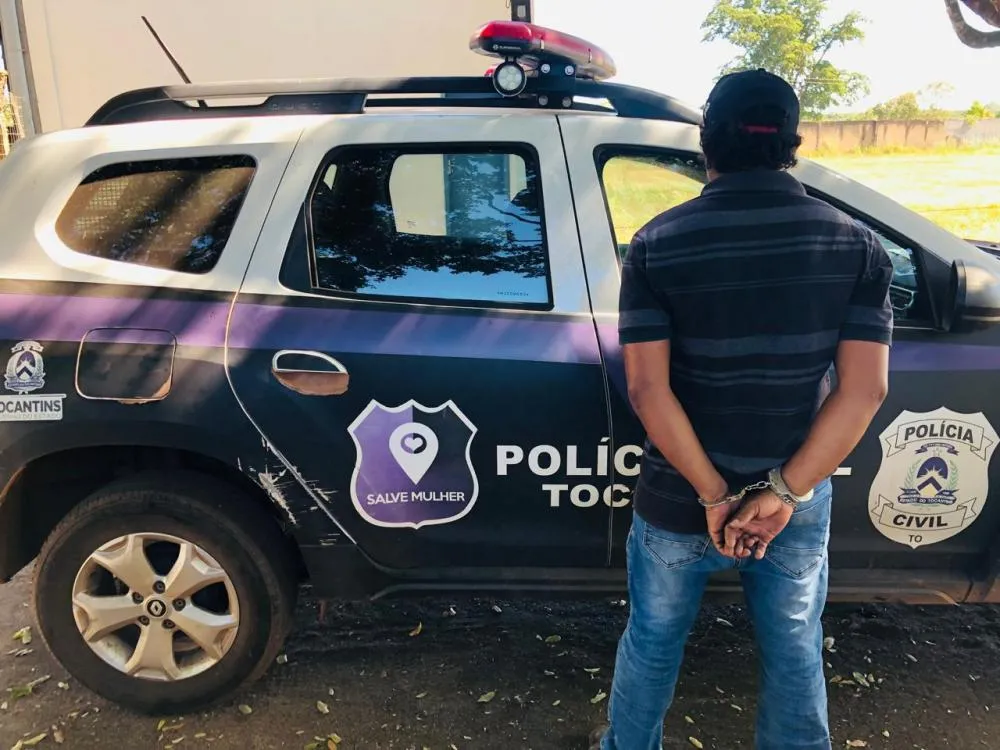Homem foi preso após proferir ameaças contra sua ex-companheira – Foto: Divulgação / SSPTO
