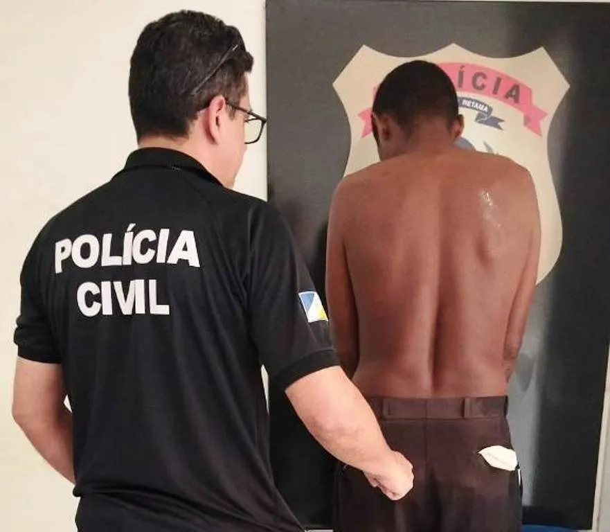 Homem foi preso em flagrante após agredir a esposa por toda a madrugada - Foto: DICOM SSP TO