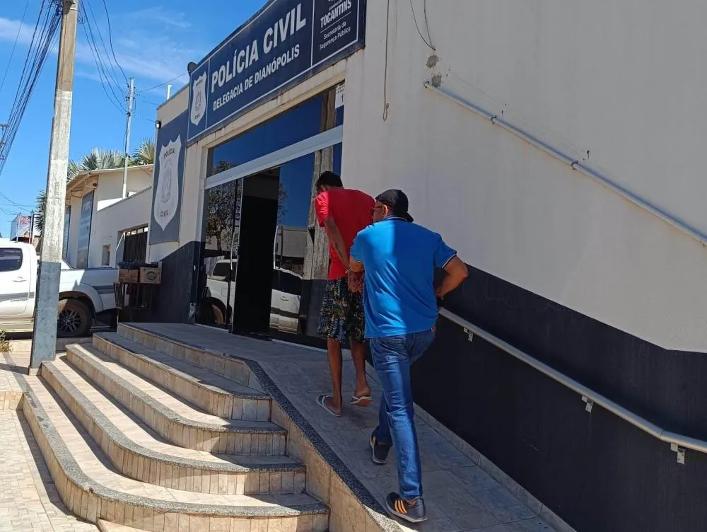Após a prisão, o homem foi conduzido para Unidade Penal Local e deve ser recambiado nos próximos dias para Gurupi – Foto: Divulgação / SSPTO