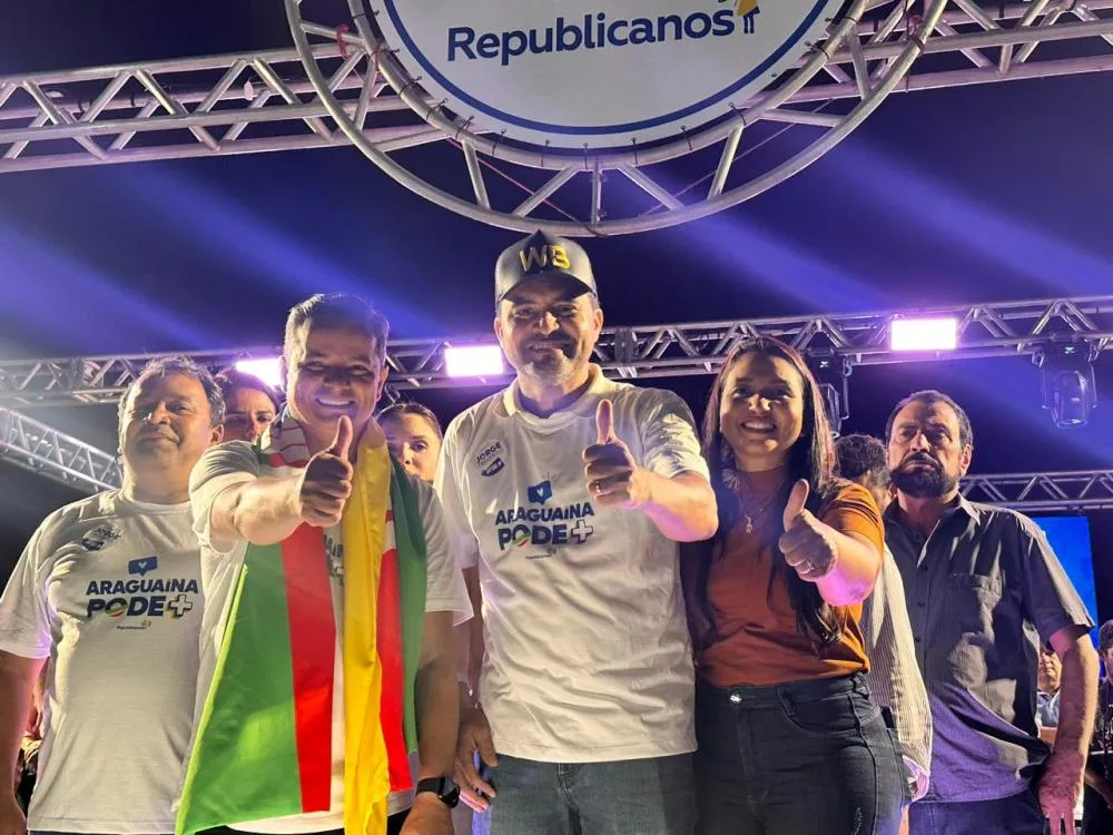 Deputada do União Brasil durante convenção de Jorge Frederico rumo à prefeitura de Araguaína - Foto: Alessandro Ferreira / Agência Tocantins 