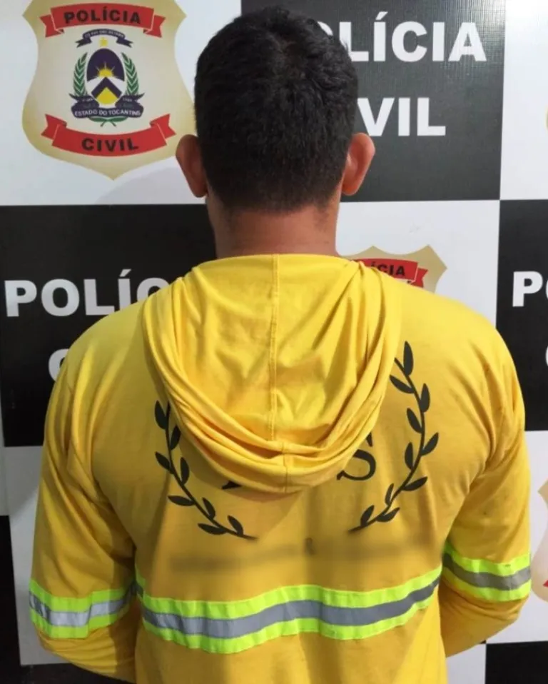 Homem foi preso após ação da 7ª DEIC de Porto Nacional - Foto: DICOM SSP TO 