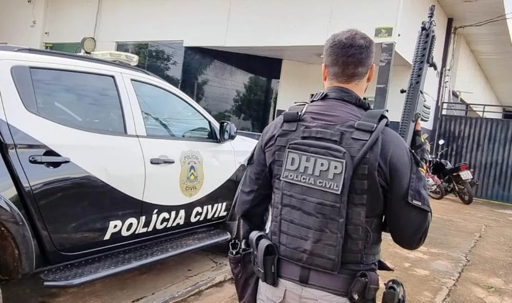 Homem foi preso após ação da 2ª DHPP de Araguaína - Foto: DICOM SSP TO 