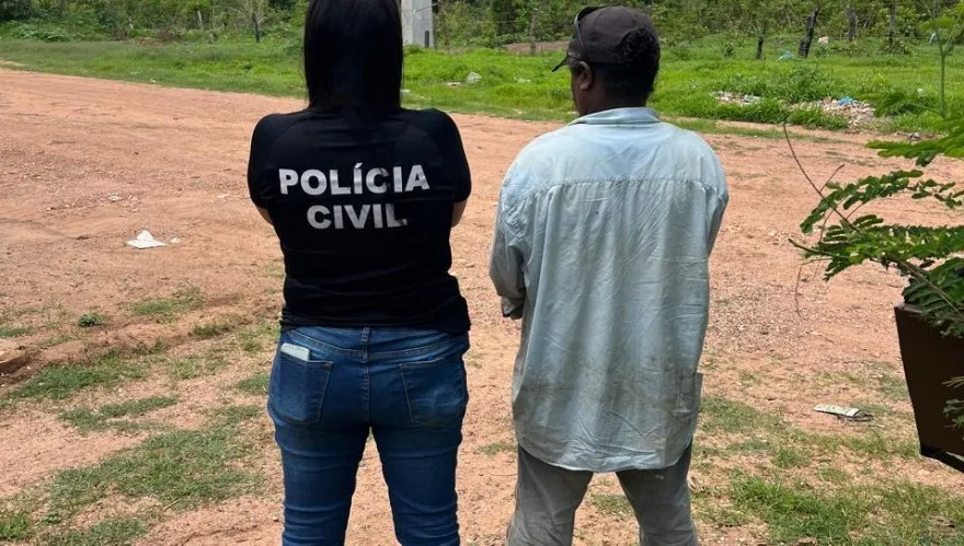 Homem foi preso em cumprimento a mandado de prisão preventiva oriundo do Distrito Federal. - Foto: DICOM SSP TO