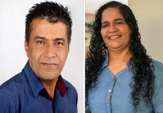 Atual prefeito de Combinado, Lindolfo do Prado Neto e sua irmã Deuselia Palmeira do Prado Oliveira – Foto: Divulgação 