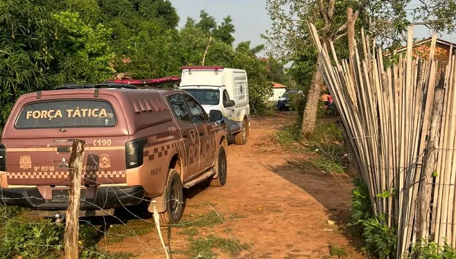 Durante o cumprimento de ordens judiciais, o suspeito reagiu à abordagem e confrontou com uma equipe da Força Tática do 9º BPM – Foto: Reprodução / Agência Tocantins