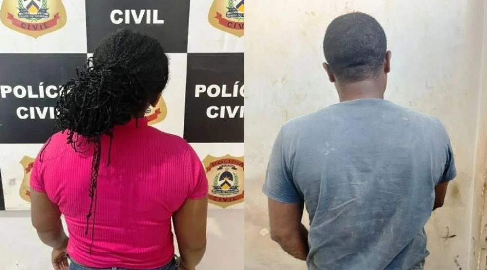Casal foi preso após atuação da 3ª DHPP de Gurupi - Foto -DICOM SSP TO 