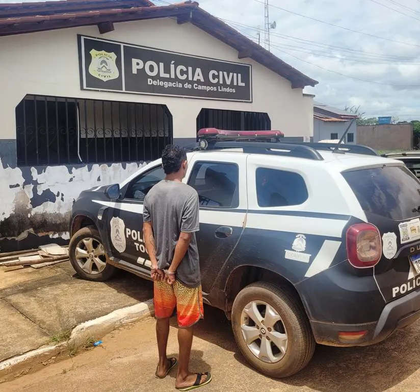 Homem foi preso pela Polícia Civil após cumprimento a mandado de prisão preventiva. - Foto: DICOM SSP TO 