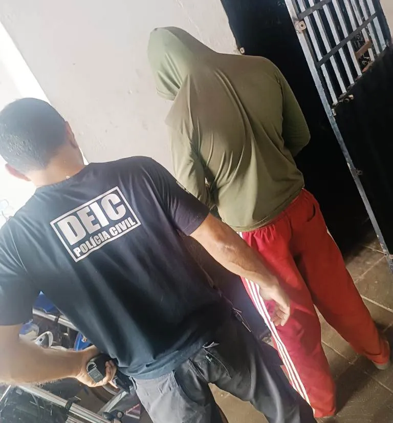 omem condenado em Goiás é preso pela Polícia Civil em Guaraí - Foto: DICOM SSP TO 