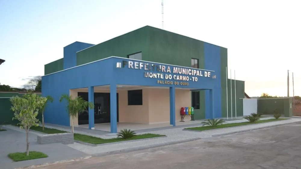 Sede da Prefeitura de Monte do Carmo – Foto: Reprodução