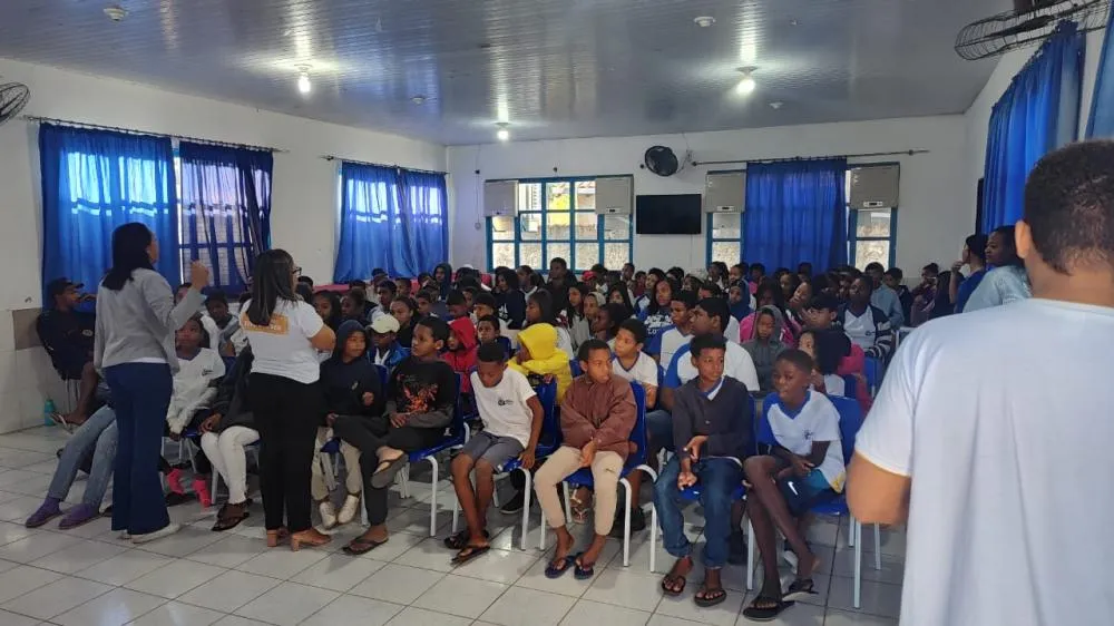 A palestra foi realizada na Escola Estadual Silva Dourado - Foto: Divulgação PCTO