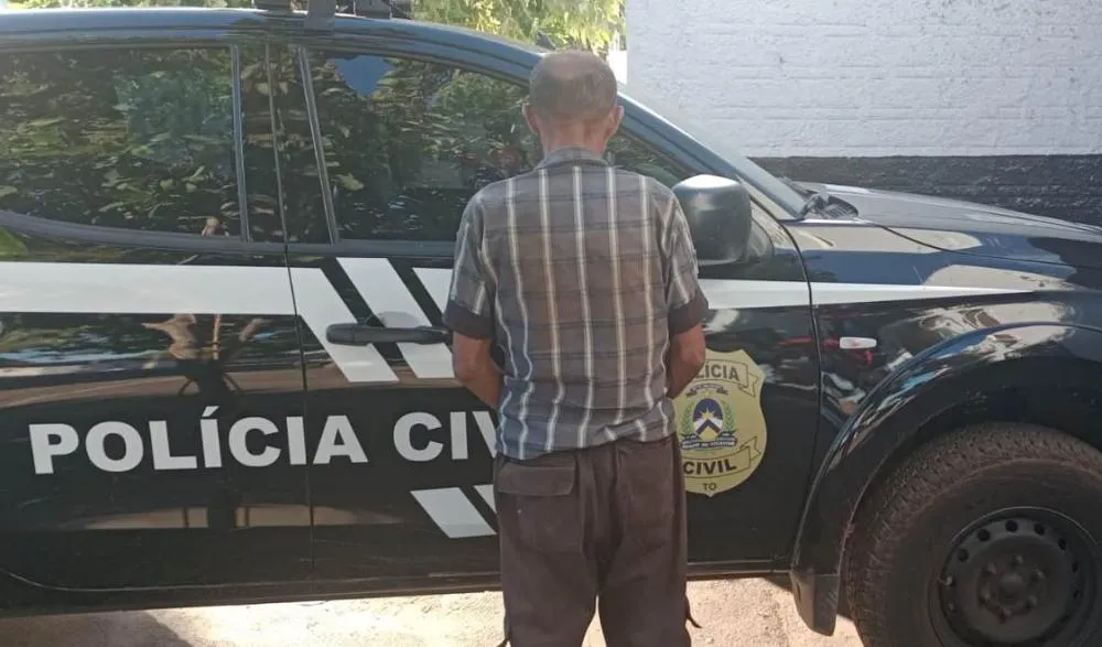 Homem preso pela Polícia Civil em Alvorada após furtar lixadeira de obra - Foto: Divulgação / SSPTO 
