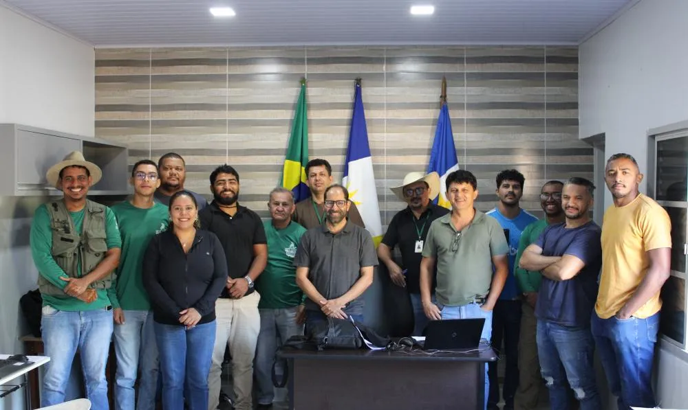 Força-tarefa de servidores do Itertins que estão trabalhando na regularização fundiária do município de Combinado – Foto: Uendel Souza/Governo do Tocantins.