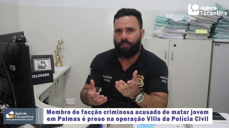 Membro de facção criminosa suspeito de matar jovem em Palmas é preso pela Polícia Civil