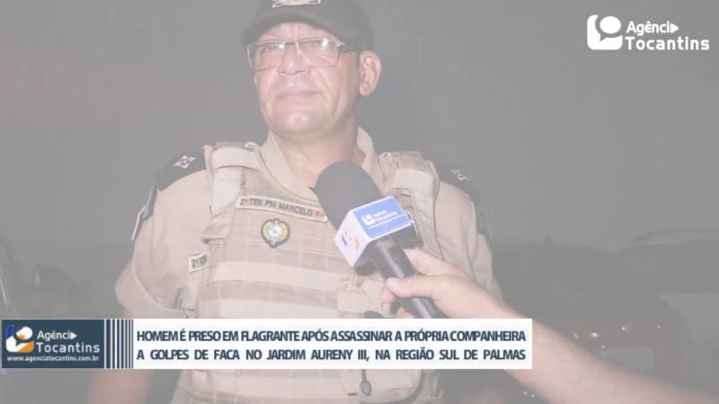 Suspeito de assassinar a própria esposa a golpes de faca no Aureny III é preso em flagrante pela Polícia Militar