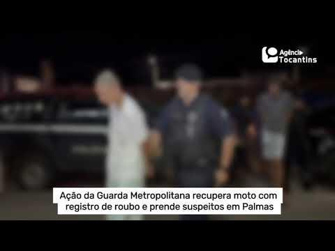 Em Palmas, Guarda Metropolitana recupera motocicleta que havia sido roubada e apreende menores envolvidos no crime
